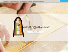 Tablet Screenshot of albertorestaurant.com